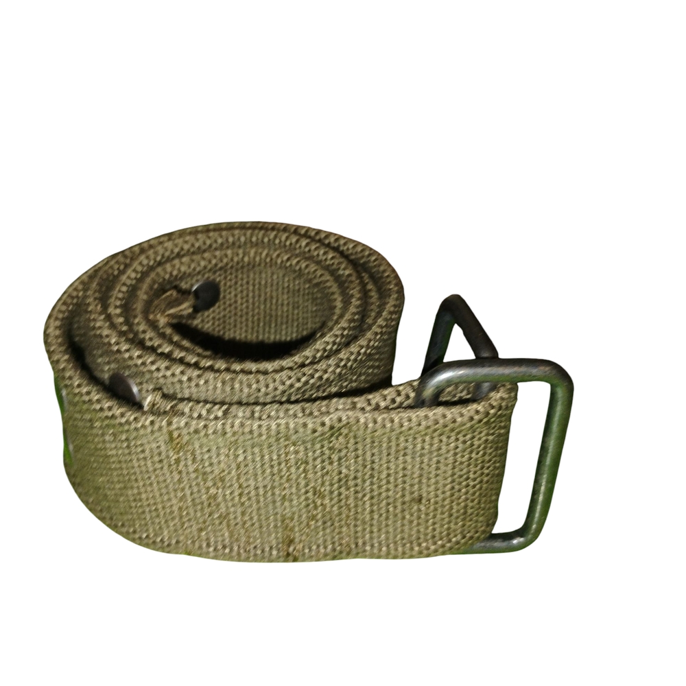 Men's Army Green Canvas Adjustable Belt Size 32
